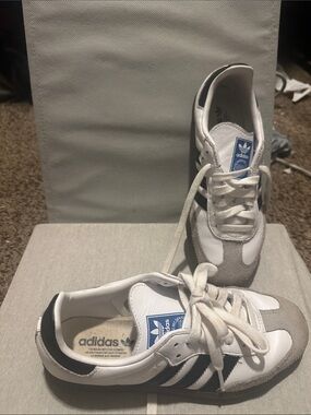 adidas White, Black & Gray Retro Runner Sneakers